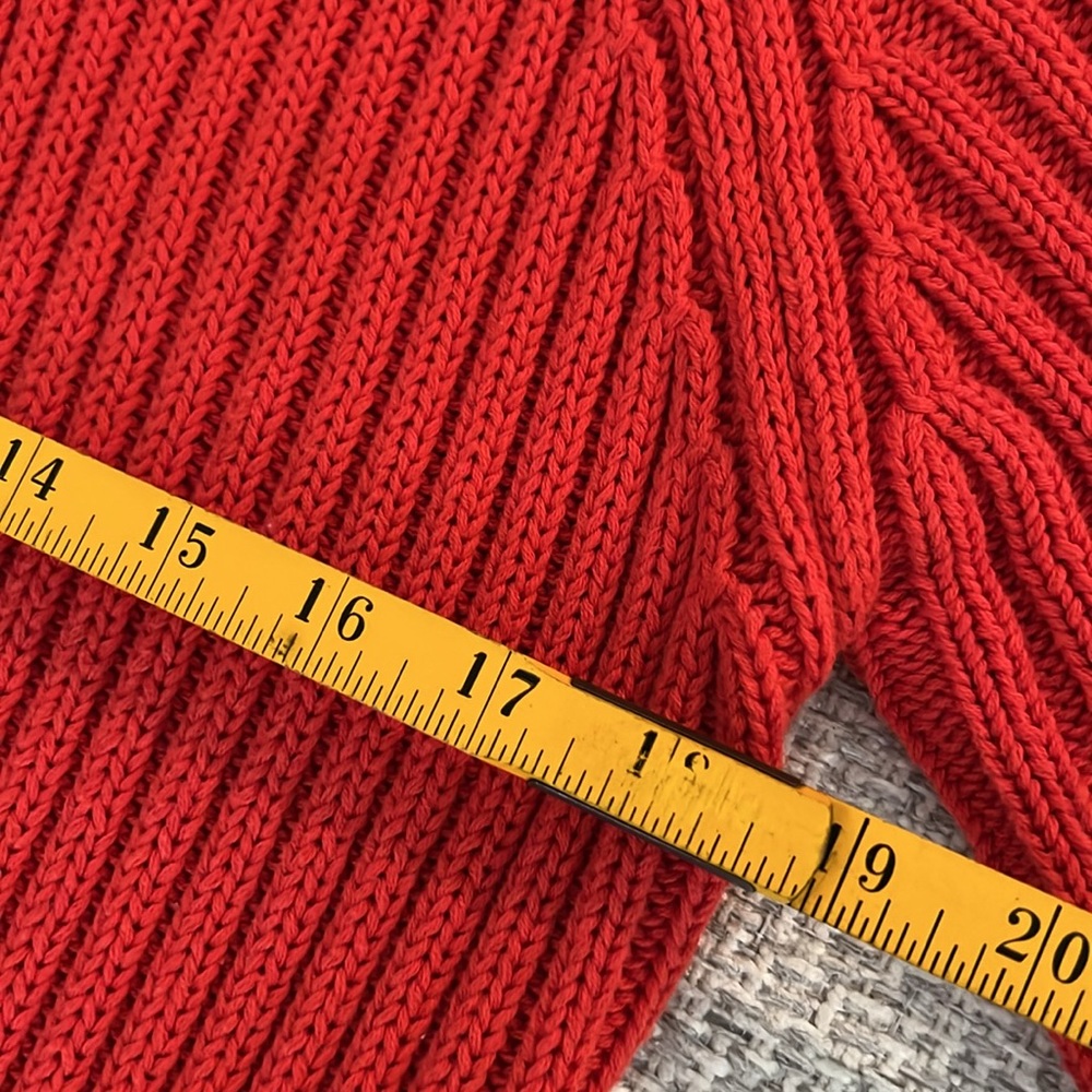 Reference Point Woven Orange Two Button/Snap Swea… - image 8